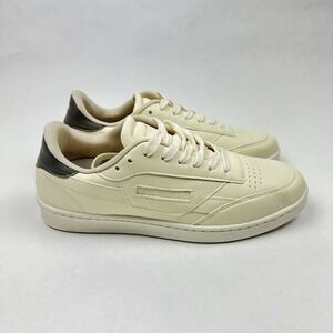 Oliver Cabell Low Top Sneakers Mens 7 Cream Leather Italian Made Low Top